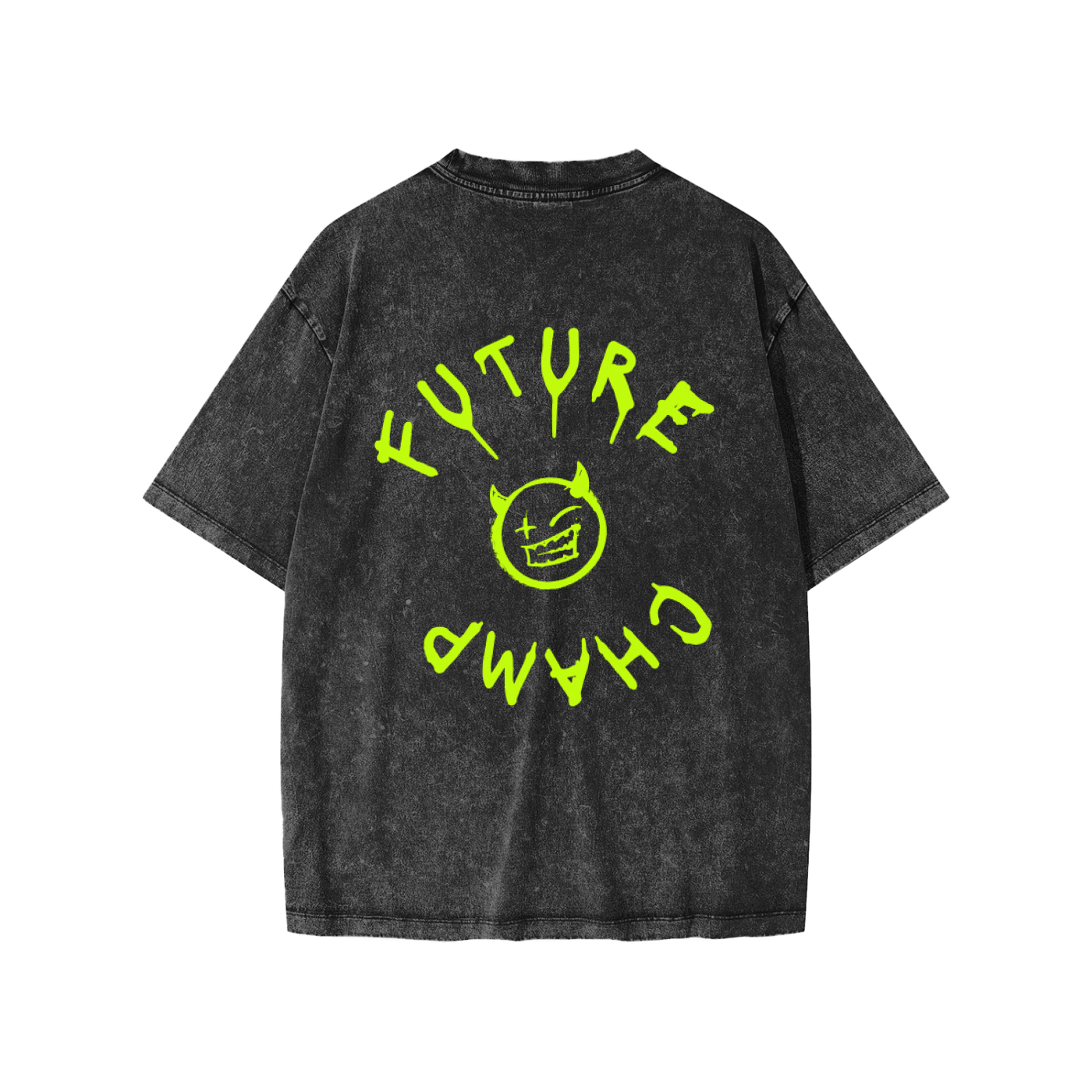 Kids Washed Black Acid T-Shirt