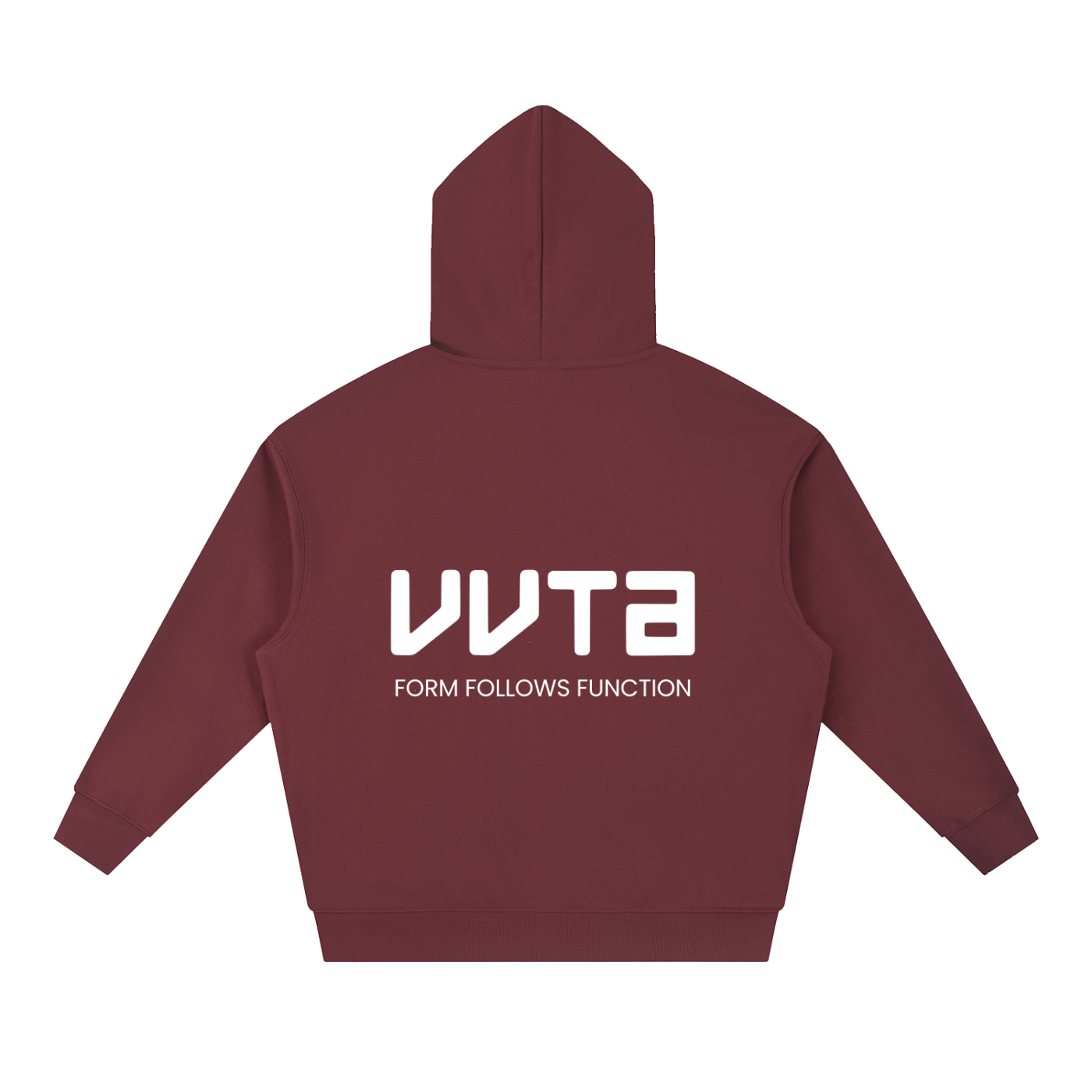 Unisex Boxy Dull Red Heavyweight Drop-Shoulder Hoodie