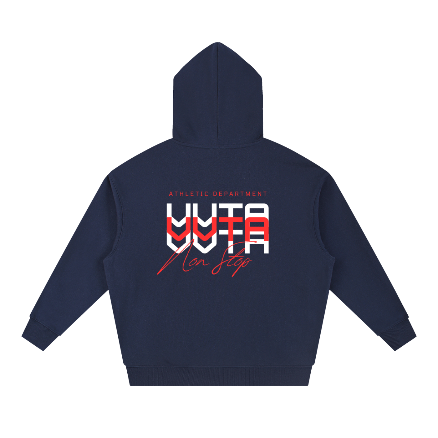 Unisex Boxy Navy Heavyweight Drop-Shoulder Hoodie