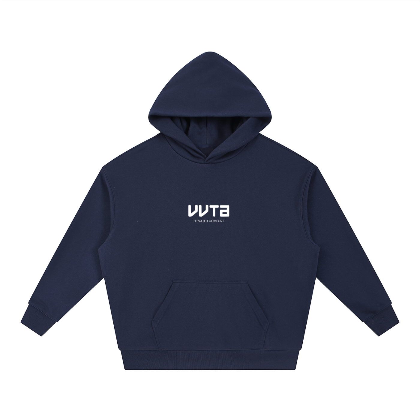 Unisex Boxy Navy Heavyweight Drop-Shoulder Hoodie