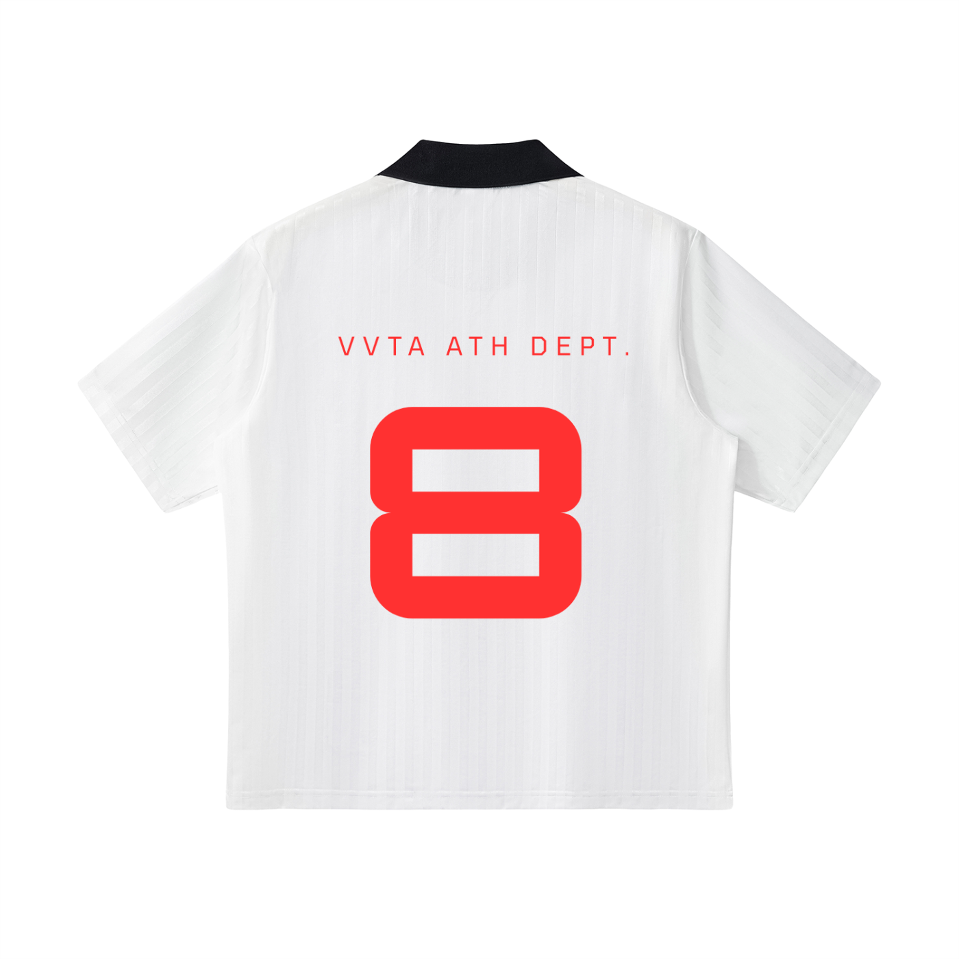 Contrast Collar Striped Soccer Jersey