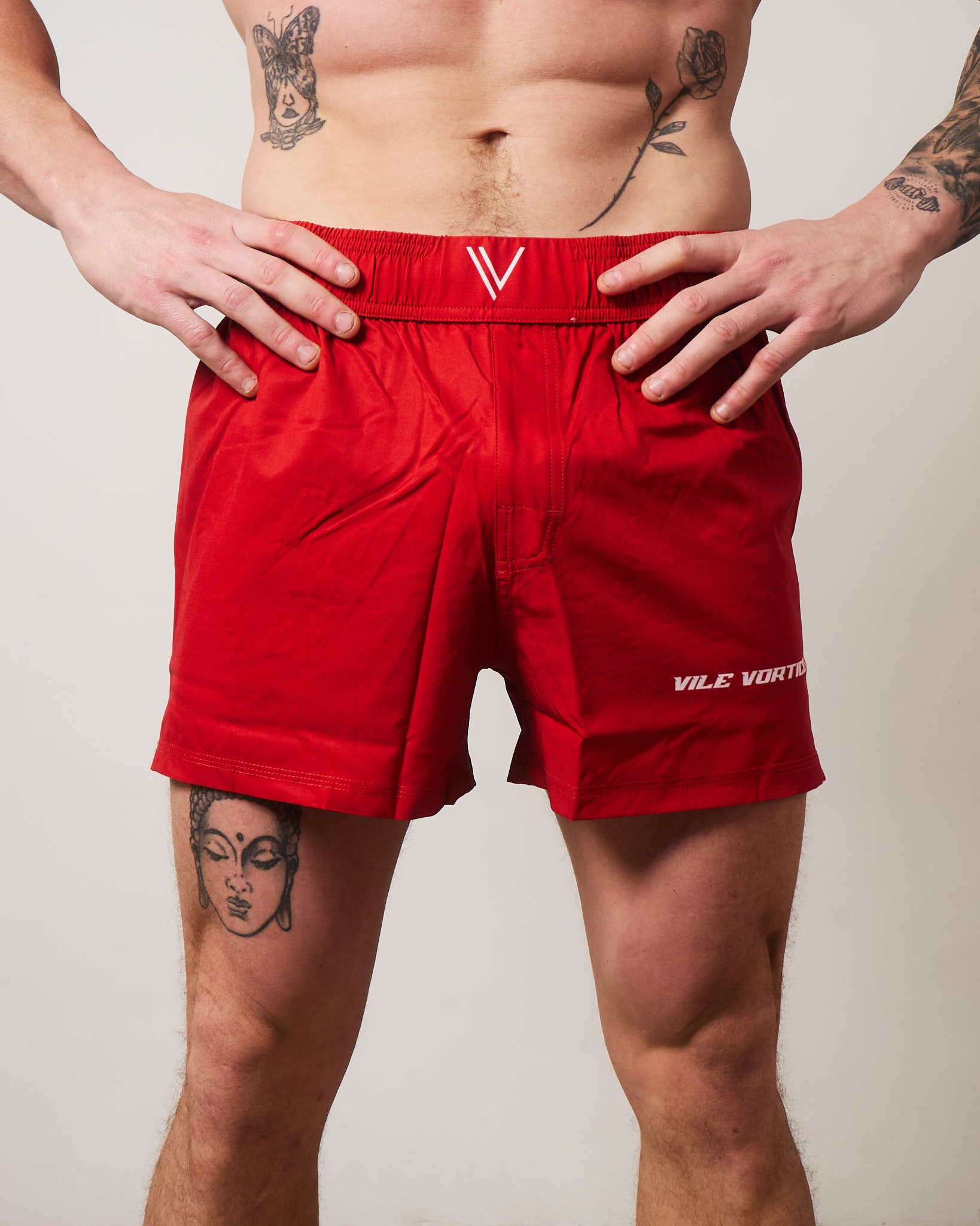Crimson Grapple Shorts