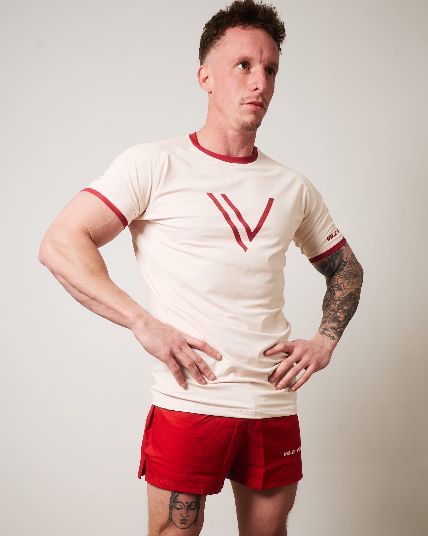 Deep Red Grapple Shorts Light Weight