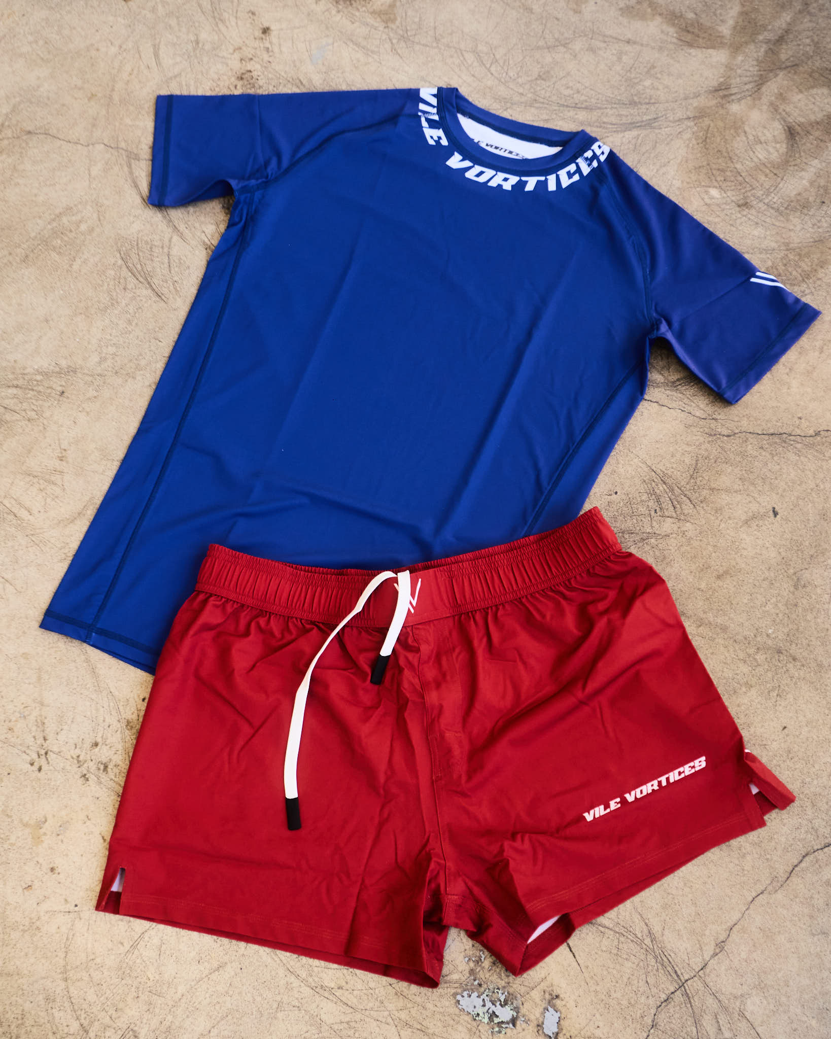 Deep Red Grapple Shorts Light Weight