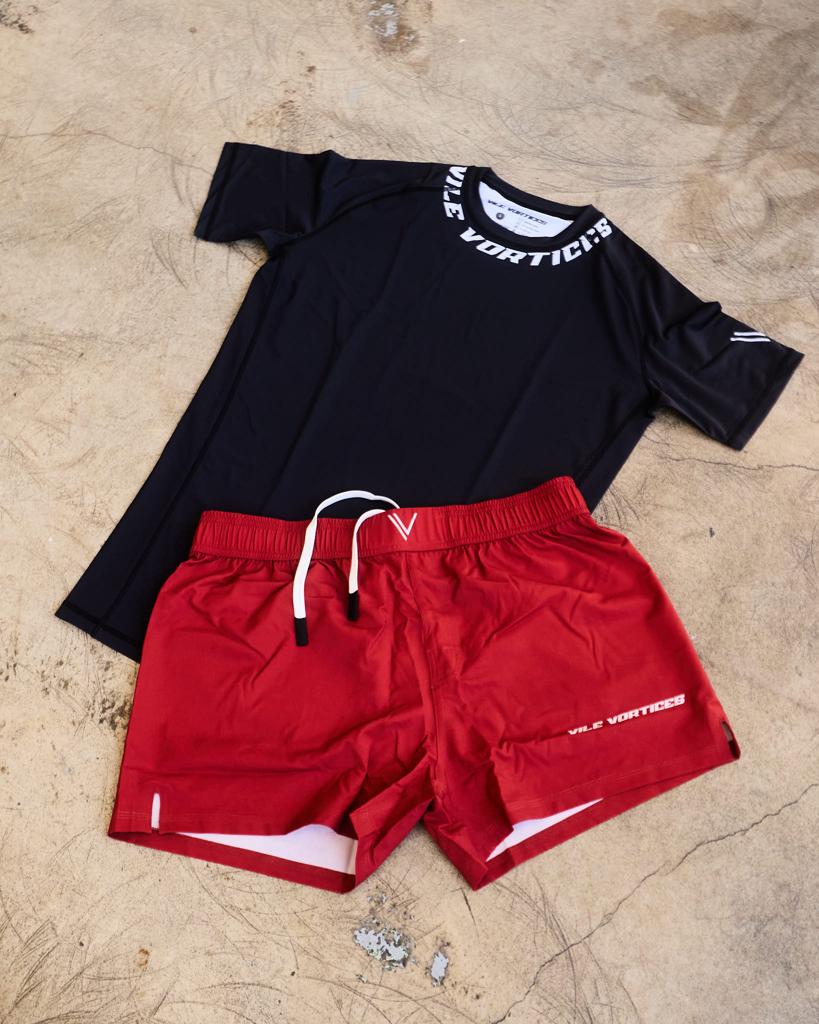 Crimson Grapple Shorts