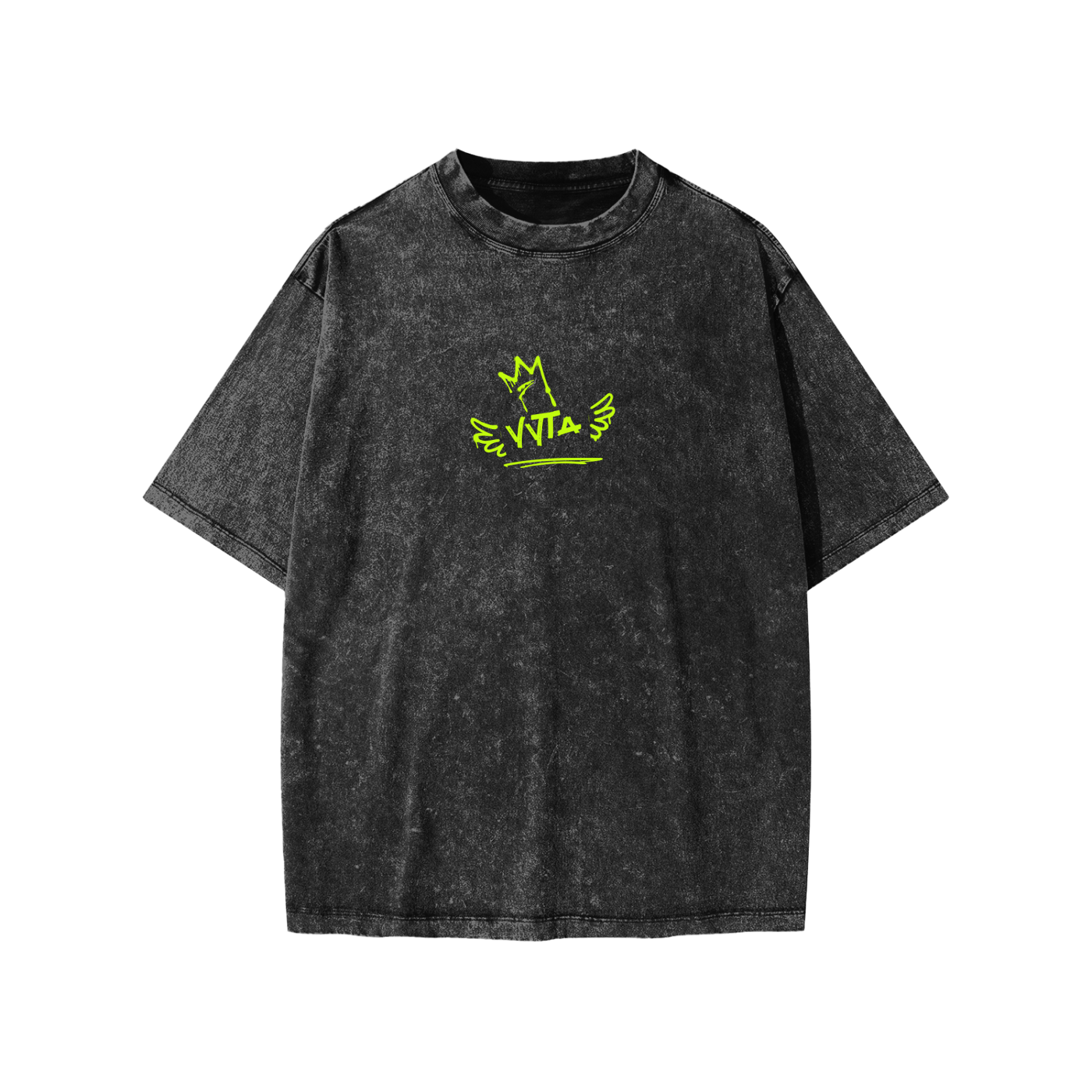 Kids Washed Black Acid T-Shirt
