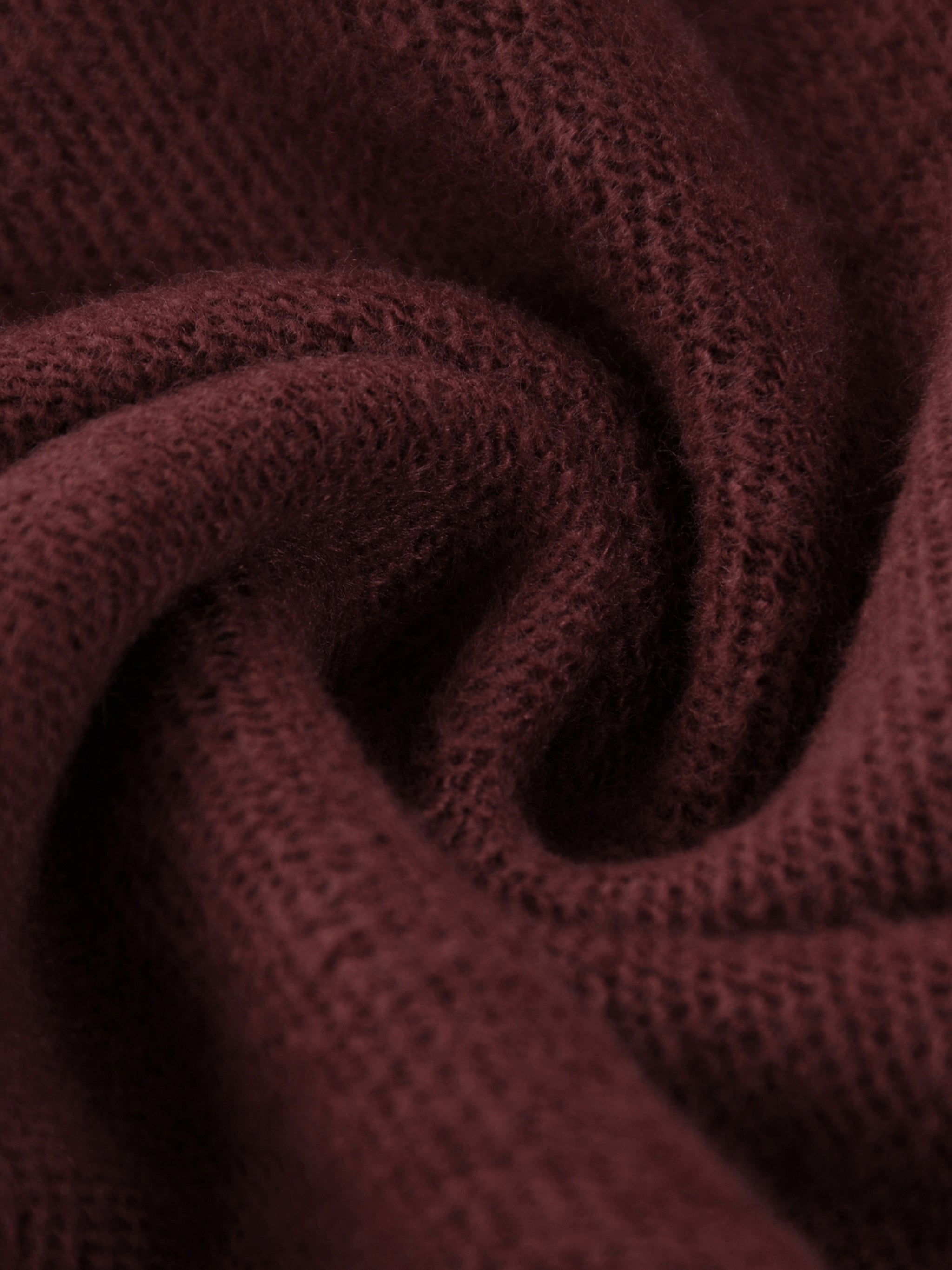 Unisex Boxy Dull Red Heavyweight Drop-Shoulder Hoodie